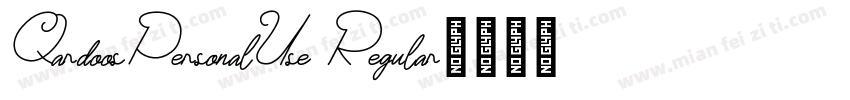 QardoosPersonalUse Regular字体转换